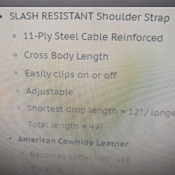 Concealed Carry Tan Tooled Cowhide Organizer Crossbody by Gun Tote'n Mamas EUC - Picture 16 of 16